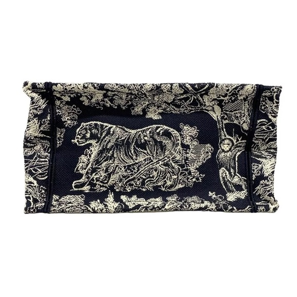 Christian Dior Book Tote Toile Canvas Bag Navy Small CHANEL bag & chanel wallet - Picture 8 of 13